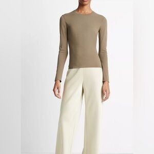 Vince Clean-Fit Crew Neck Top